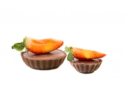 tartaletka s ruby červenou belgickou čokoládou