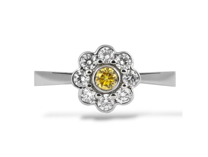 P 016 PDY prsten platina diamant