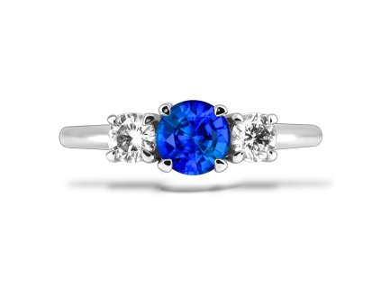 P 025 BDS prsten zlato diamant safir
