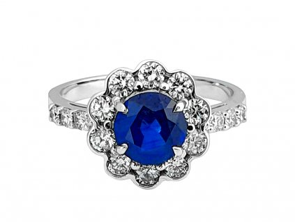 P 101 BDS prsten zlato diamant safir