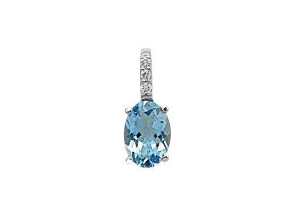 Z 037 BZDA zaves zlato diamant akvamarin