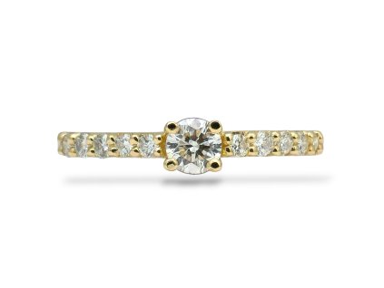 P 014 ZD prsten zlato diamant