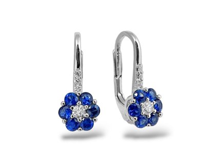 N 042 BKDS nausnice zlato diamant safir