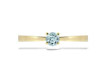 P 013 ZA prsten zlato akvamarin