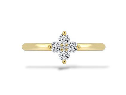 P 019 ZD prsten zlato diamant