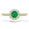 P 020 ZDE prsten zlato diamant emerald