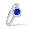 P 026 BDS prsten zlato diamant safir