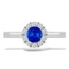 P 026 BDS prsten zlato diamant safir