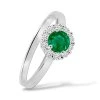 P 026 BDE prsten zlato diamant emerald
