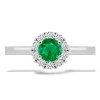 P 026 BDE prsten zlato diamant emerald