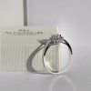 P 026 BDSR prsten zlato diamant safir ruzovy