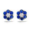 N 042 ZPDS nausnice zlato diamant safir