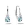 N 033 BKDA nausnice zlato diamant akvamarin