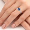 P 017 BDS prsten zlato diamant safir