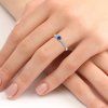 P 014 BDS prsten zlato diamant safiry