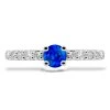 P 023 BDS prsten zlato diamant safir