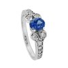 P 024 BDS prsten zlato diamant safir