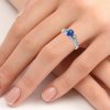P 024 BDS prsten zlato diamant safir