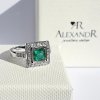 P 106 BDE prsten zlato diamant emerald2