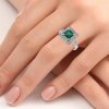 P 106 BDE prsten zlato diamant emerald