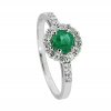 P 020 BDE prsten zlato diamant emerald