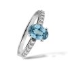 P 037 BDA prsten zlato diamant akvamarin