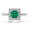 P 044 BDE prsten zlato diamant emerald