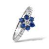 P 041 BDS prsten zlato diamant safir