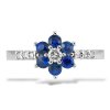P 041 BDS prsten zlato diamant safir