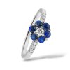 P 042 BDS prsten zlato diamant safir