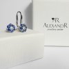 N 042 BKDS nausnice zlato diamant safir