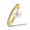 P 035 ZDPB prsten zlato perla bílá