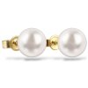 N 034 ZPPB nausnice zlato perla bílá