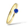 P 013 ZS prsten zlato safir