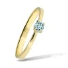 P 013 ZA prsten zlato akvamarin