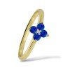 P 019 ZDS prsten zlato diamant safir