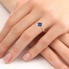 P 019 ZDS prsten bile zlato diamant safir