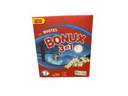Bonux White Lilac 3v1 prací prášok 4 praní = 300g