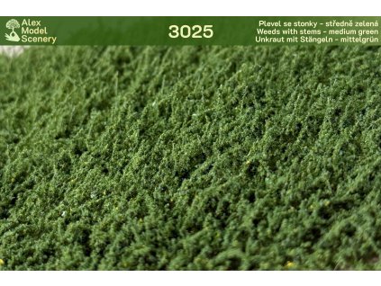 Plevel se stonky - středně zelená