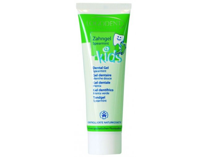 Dětský zubní gel Logona Spearmint 50 ml.