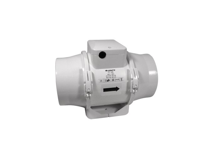 Ventilátor TT 125 - 280/220m3/h - Ø125mm