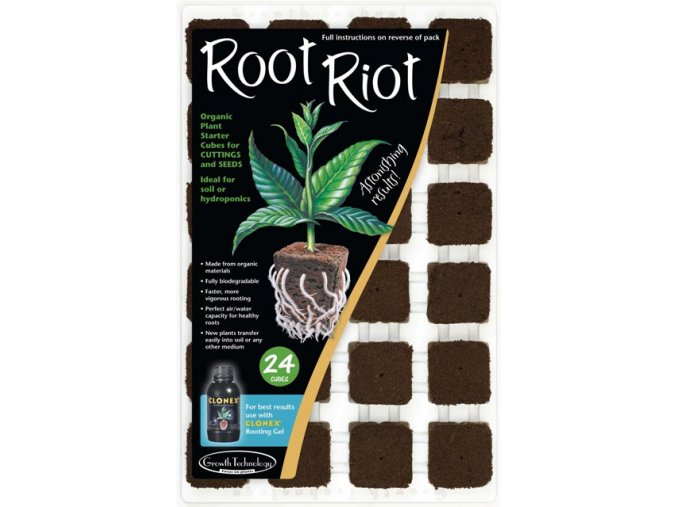 Root Riot sadbovacie kocky so sadbovačom - 24ks