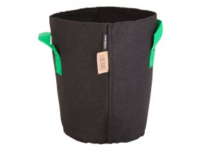 14729 10 liter fabric pot black green 22x27cm 2