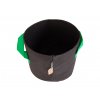 14729 1 10 liter fabric pot black green 22x27cm 3