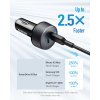 Anker PowerDrive III Duo 36W Power Delivery 2 USB C nabíječka do auta 5
