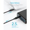 Anker PowerPort Speed PD 5 (4x USB, 1x USB C Power Delivery) nabíječka 2