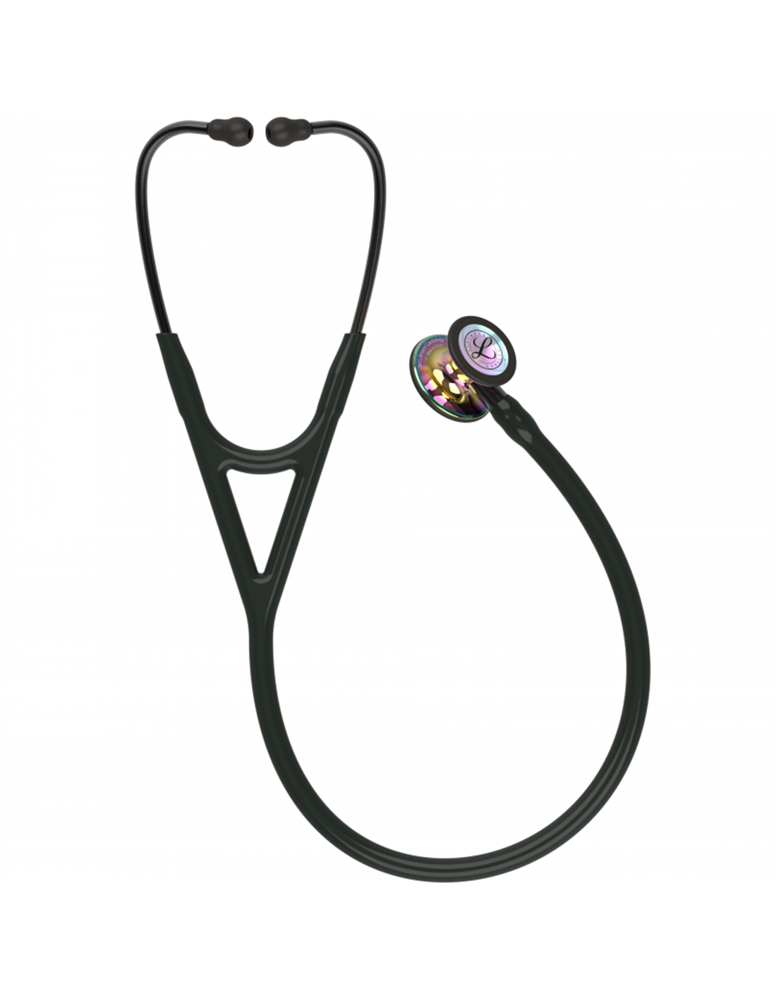 littmann-cardiology-iv-stethoscoop-6240-regenboog-zwart-smoke-stem