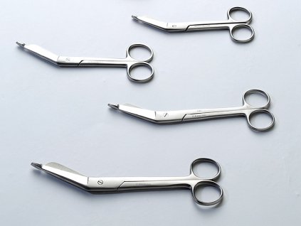 Lister nůžky 14,5 cm na obvazy zahnuté