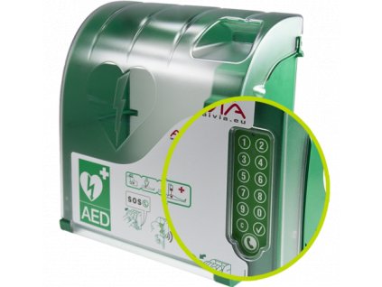 AED skříňka s alarmem, kódovým zámkem a GSM modulem AIVIA 230 OUTDOOR