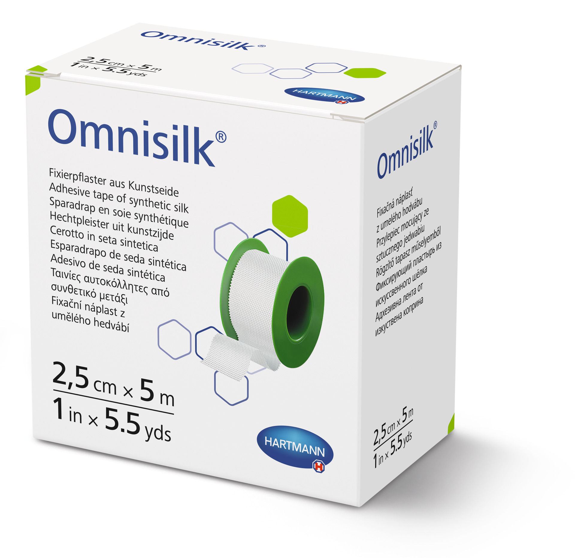 Hartmann Náplast Omnisilk - 2,5 cm x 5 m